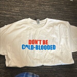 American red cross white tshirt shark week Don’t Be Cold Blooded